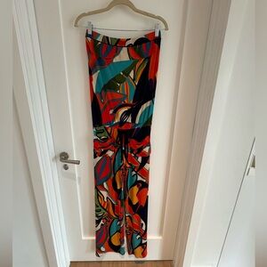 NWOT Eva Varro Multicolor Abstract Jumpsuit